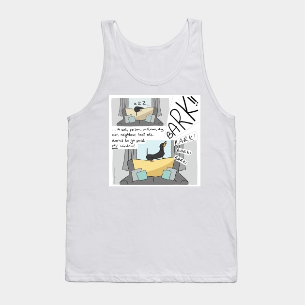 Dachshund Bark! - Sausage Prince Comics Tank Top by Sausage Prince Comics